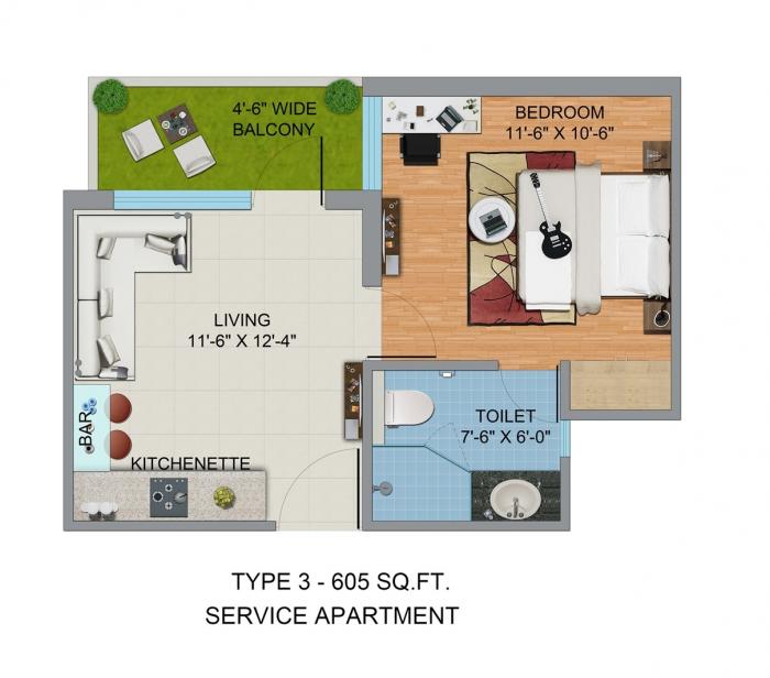 Blue Square Spectrum @ Metro - Floor Plan