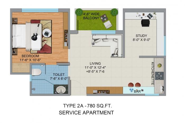 Blue Square Spectrum @ Metro - Floor Plan