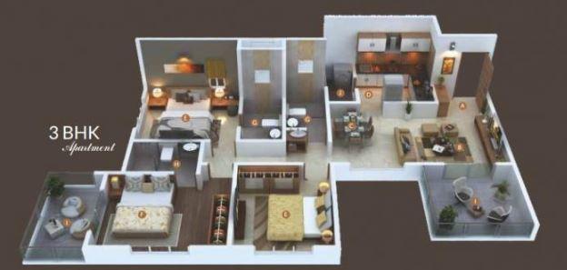 Saakaar Almond Park - Floor Plan