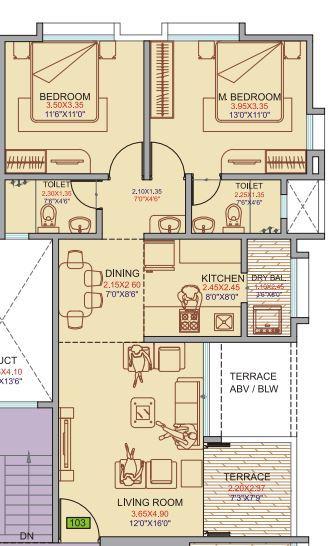 Landmark Primrose - Floor Plan