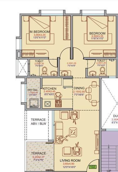 Landmark Primrose - Floor Plan