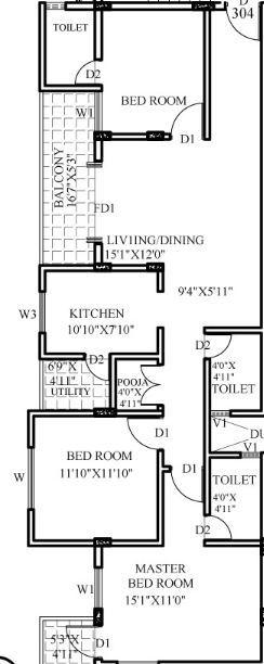 Foundations Pruthvi - Floor Plan