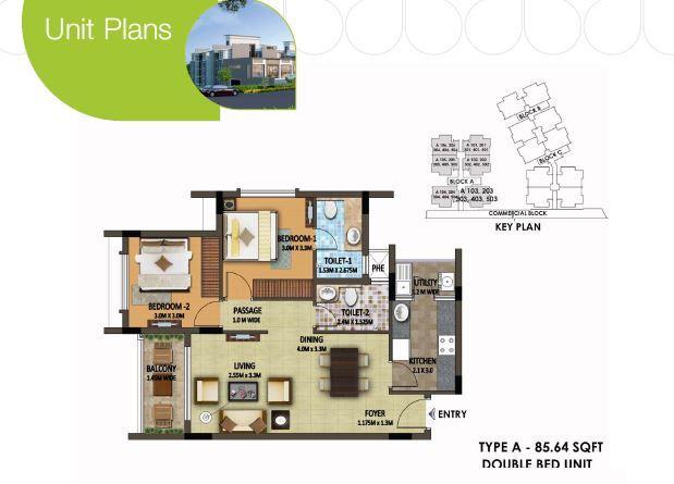 Umiya Quatro Plot B - Floor Plan