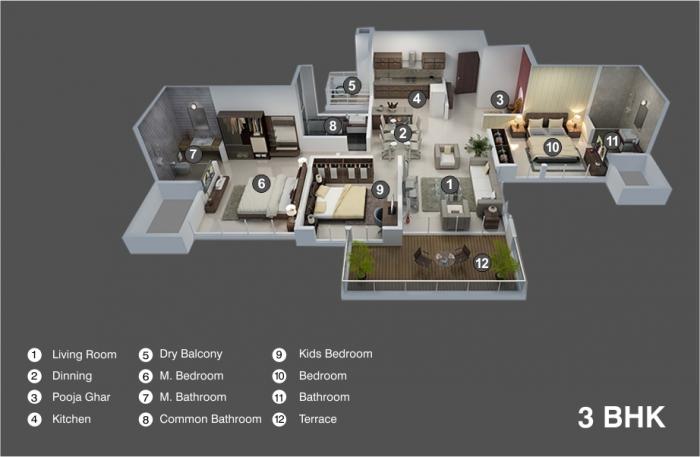 Ganga Florentina - Floor Plan