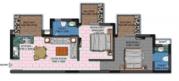 Agrante Kavyam Homes - Floor Plan