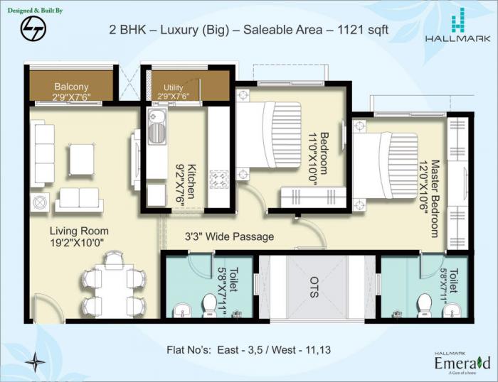 Hallmark Emerald - Floor Plan