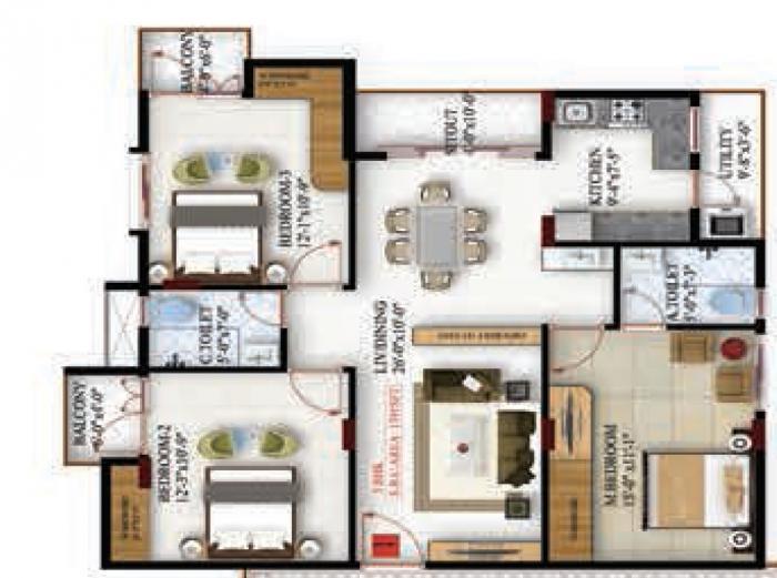 Amrutha Maple - Floor Plan