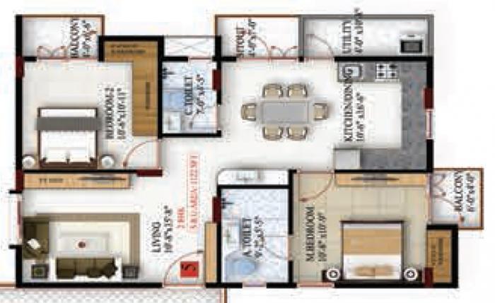 Amrutha Maple - Floor Plan