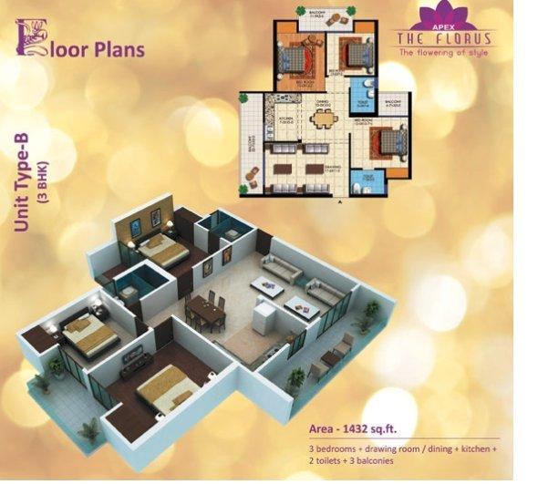 Apex The Florus In Ghaziabad Amenities Layout Price List