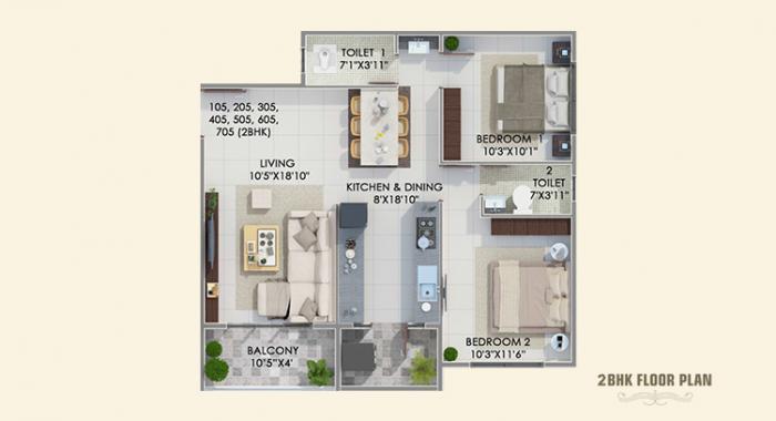 Aakar Imperia - Floor Plan