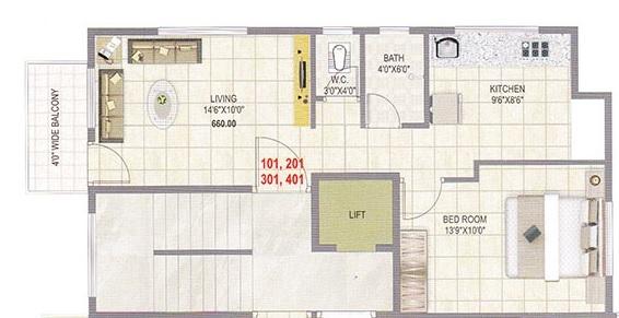 Aditya Pride Prestige - Floor Plan