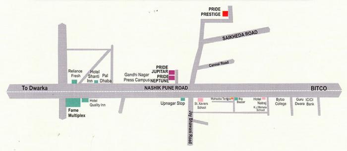 Aditya Pride Prestige - Locality