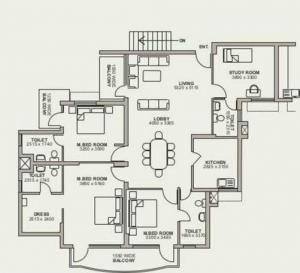 NBCC Green View - Floor plan