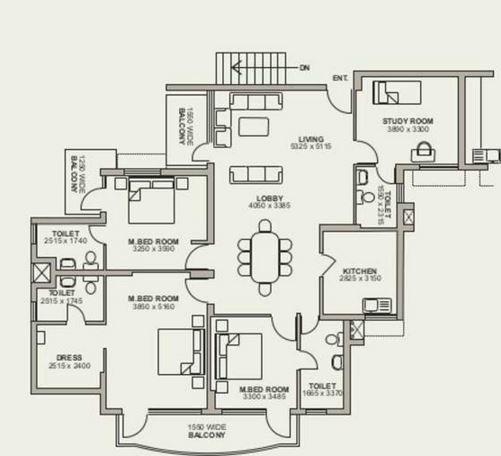 NBCC Green View - Floor Plan