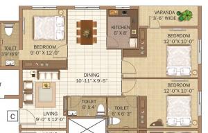 GPS Meena Graciya - Floor plan