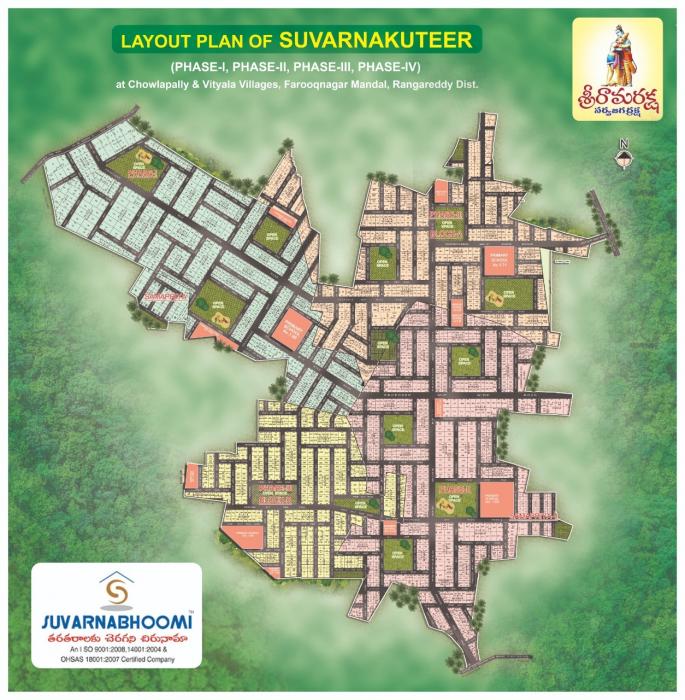 Charan Estates Plot - Master Plan
