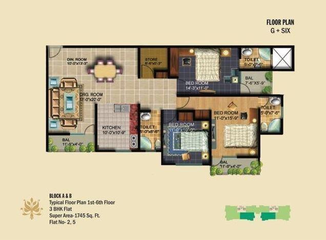 Crystal Link Apartment - Floor Plan