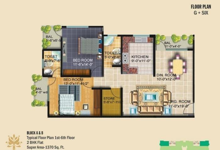 Crystal Link Apartment - Floor Plan