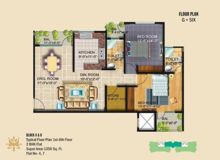 Crystal Link Apartment - Floor Plan