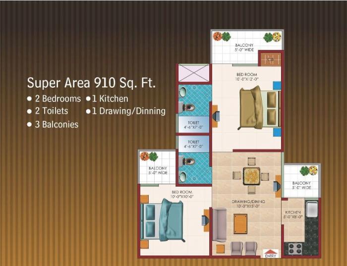 Krishna 3 Dimension - Floor Plan