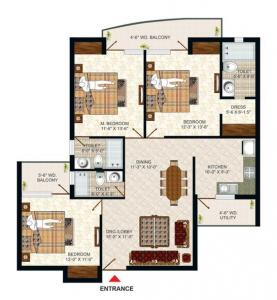 Pushpanjali Seasons - Floor plan