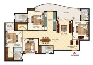 Pushpanjali Seasons - Floor plan