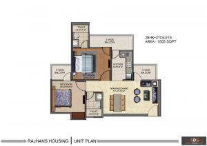 Rajhans Residency - Floor plan