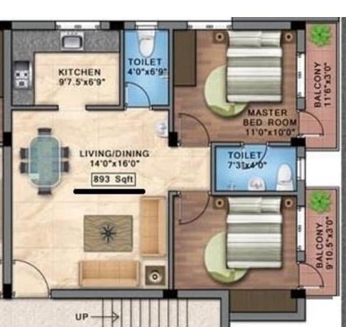 Blucon Pristine - Floor Plan