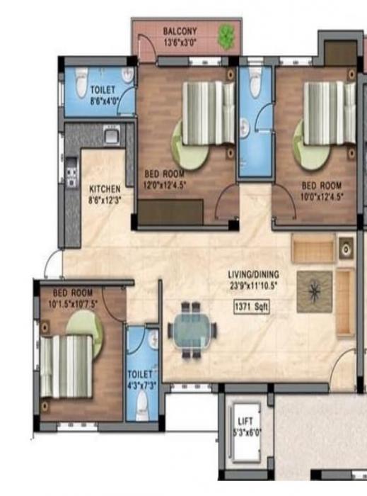 Blucon Pristine - Floor Plan