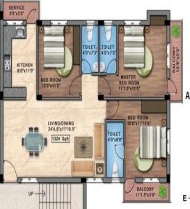Blucon Pristine - Floor plan