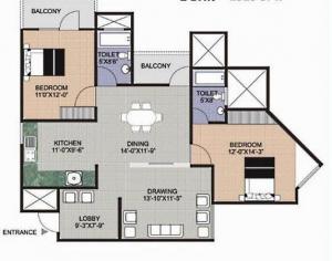 Vishwakarma Krishna Indraprastha - Floor plan