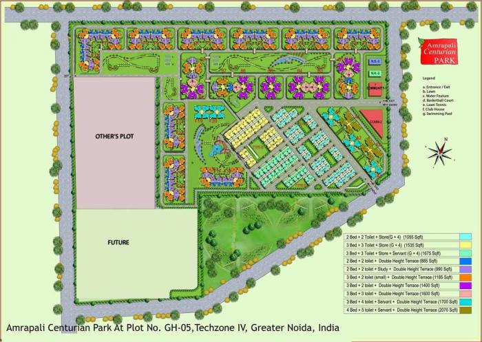 Amrapali Centurian Park - Master Plan