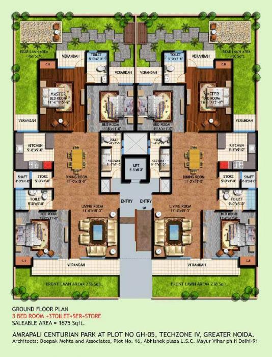Amrapali Centurian Park - Site Plan