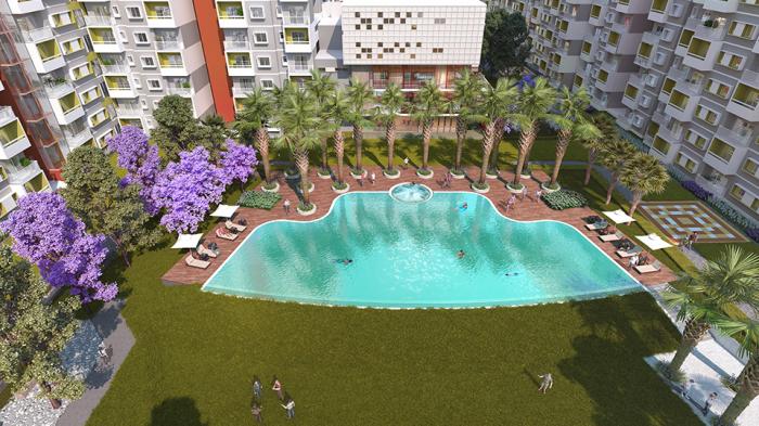 Sattva Park Cubix - Out Door Swimming Pool