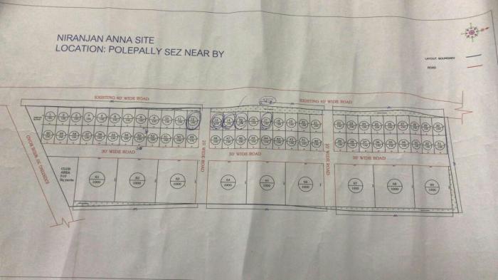 Pranathi Homes Plots - Master Plan
