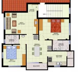 Aavaasas Brindavana - Floor plan