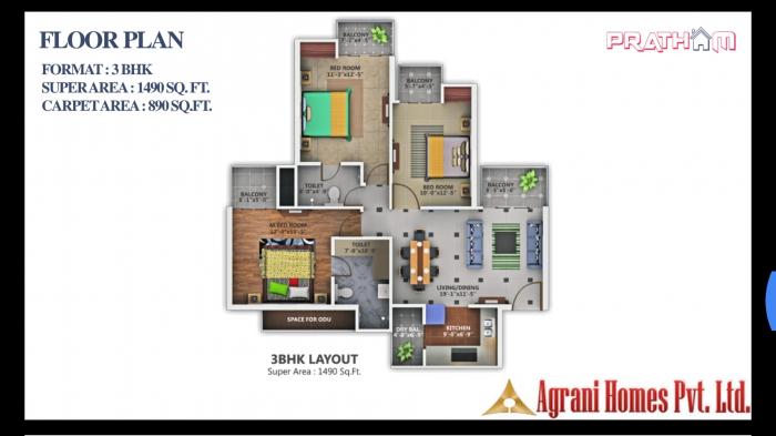 Agrani Pratham - Floor Plan