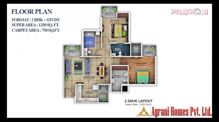 Agrani Pratham - Floor Plan