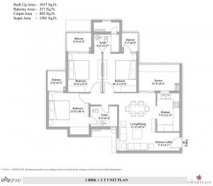 Unity The Amaryllis Phase I - Floor plan