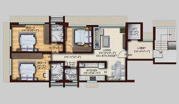 Green Tree Samta - Floor Plan