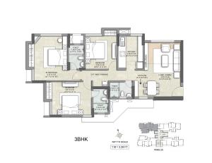 Kalpataru Pristine - Floor plan