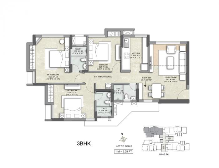 Kalpataru Pristine - Floor Plan