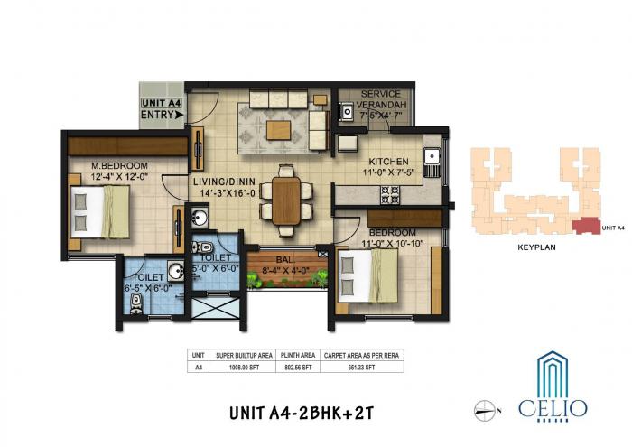 Newry Celio - Floor Plan
