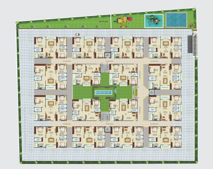 Crescent Indra Vijaya Towers - Master Plan