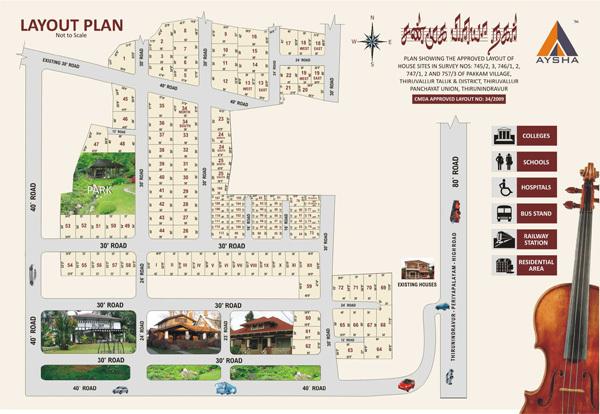 Aysha Gokula Krishna Nagar Plot - Master Plan