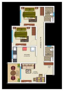 Raj Tulsi Aahan - Floor plan