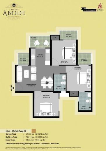 Arihant Abode - Floor Plan