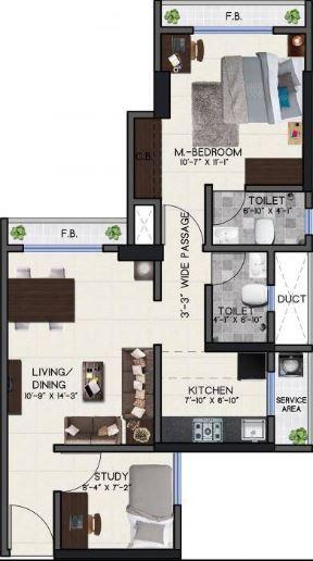 D P Swastik Floresta - Floor Plan