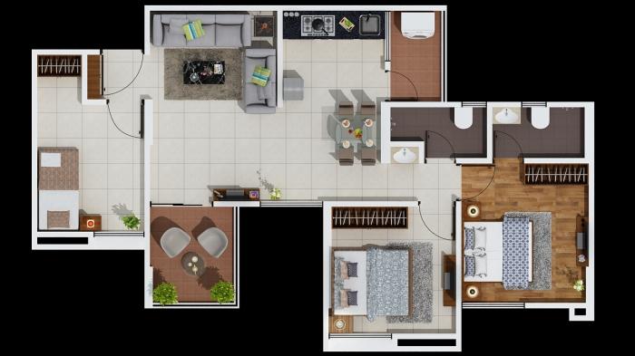Kuber Imperia - Floor Plan