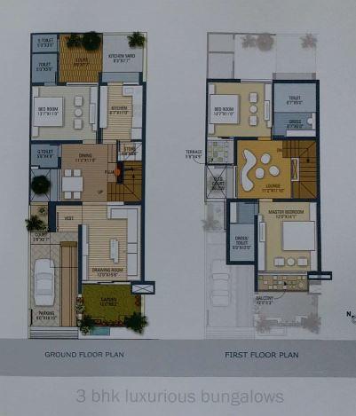 B Nanji A Abhishek Bunglow - Floor Plan